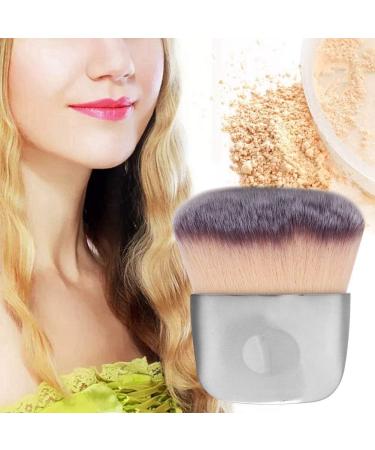 Mini Makeup Brush Soft Hair Loose Powder Blush Brush Foundation Brush Beauty Tool for Blending Liquid Cream or Powder Cosmetics (Silver) Black Silver - Buy Online on GoSupps.com