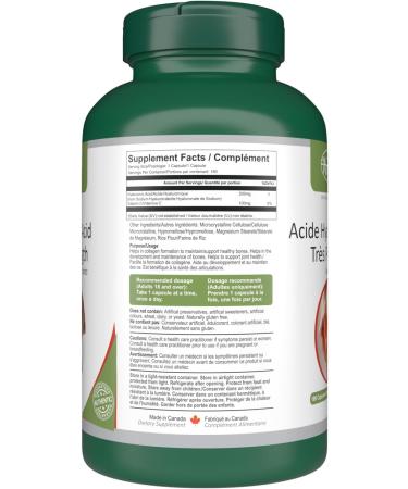 VORST Hyaluronic Acid Max Strength for Joints 3 x 180 Vegan Capsules | High Molecular Weight Supplement | Powder Pills | No Injections | 3 Bottles 540 count (Pack of 1) - Buy Online on GoSupps.com