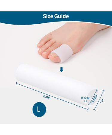 Gel Big Toe Sleeves 4 Pack - Cushion Pads for Pain Relief from Corns Blisters Calluses & Hammer Toes - Buy Online on GoSupps.com
