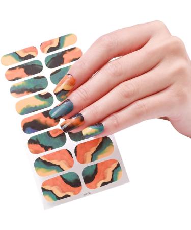 Semi Cured Gel Nails Art Sliders - Fashion Nail Stickers & Decals for Stunning Manicure - ZE0389 - Buy Online on GoSupps.com