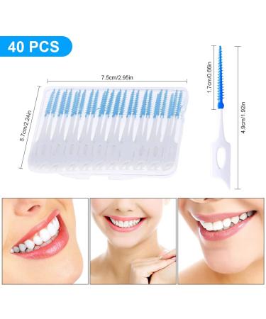 Buy Pack of 80 Silicone Double-Sided Interdental Brushes | Perfect Tooth Cleaner for Narrow Spaces - Buy Online on GoSupps.com