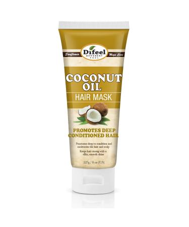 Difeel Coconut Oil Hair Mask 8 oz. - Hair Conditioning Treatment for Color Treated Hair  Natural Hair Damage Repair - Buy Online on GoSupps.com