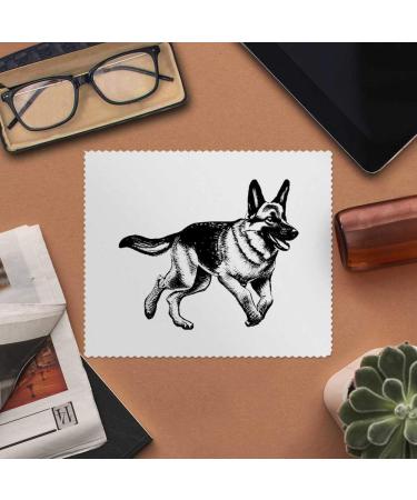 Buy 2 Microfiber Cleaning Cloths - Joyful German Shepherd Design | International Shipping Available - Buy Online on GoSupps.com