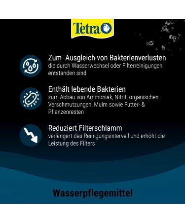 Tetra FilterActive Bacteria 100ml - 2-in-1 Starter & Sludge-Reducing Bacteria for Biologically Active Filters | International Shipping Available - Buy Online on GoSupps.com
