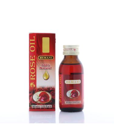 Hemani Rose Oil - 60mL - Food Grade Oil for Internal and External Use
