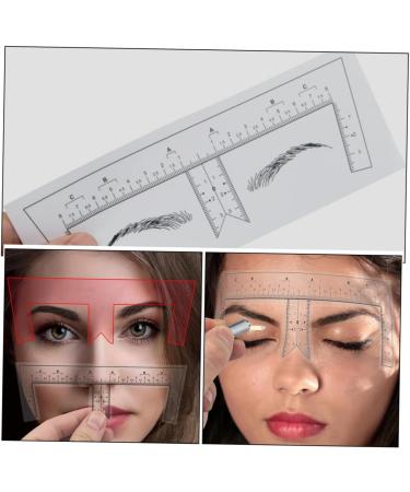 Ipetboom 10pcs Eyebrow Design Ruler Brow Guide Template Brow Ruler Brow Shaping Template Guide Ruler Make up - Buy Online on GoSupps.com