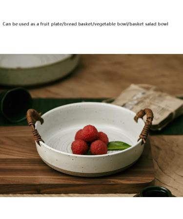 Fruit Bowl Salad Bowl Ceramic Appetizers Serving Platter Trays Dessert Serving Plates Fruit Baskets Fruit Bowls Indoor Kitchen Dessert Plates Fruit Bowl for Kitchen Counter (A) - Buy Online on GoSupps.com