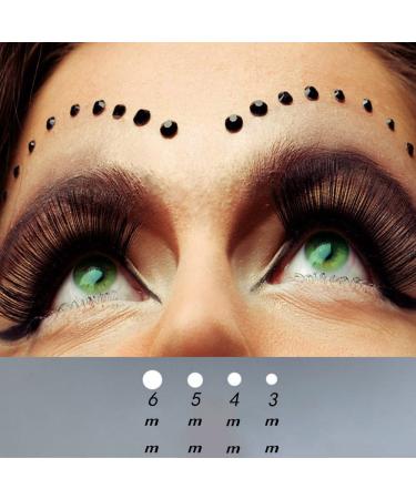 3 Sheets Black Crystal Diamonds Rhinestone Stickers Self Adhesive Gems for Face, Body, and Nail Art - Festival Accessory and DIY Decorations - Buy Online on GoSupps.com
