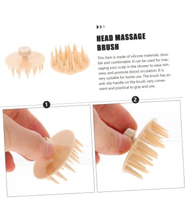 Combined 2-Piece Massage Comb & Shampoo Brush for Women | Silicone Head Scalp Cleaning Tool - Buy Online on GoSupps.com