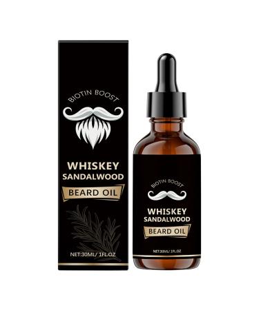 Beard Oil | Natural Moisturizing Softener Oil for Facial Hair and Thick Mustaches | For Men Daily Care Morning Shower Styling Travel