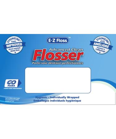 EZ Floss - 240 Dental Flossers with Strongline floss. Individually Wrapped Floss Picks. (2x120count packs) - Dental Floss Sticks - Dental Floss - Tooth Floss Picks - Buy Online on GoSupps.com