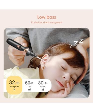 Electric Ear Wax Remover Vacuum Cleaner with LED Light - USB Rechargeable & Safe Ear Cleaning Tool for Adults and Kids (Black) - Buy Online on GoSupps.com