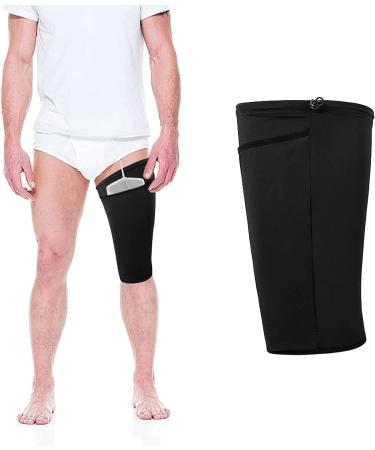 Leg bag for catheter catheter leg pocket pocket urine-leg bag holder cover catheter sleeves catheter bag cover foley leg bag sleeve for incontinence urine bag catheter accessories (m)