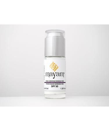 LuxeCare Day Cream SPF 50 Mayam Beauty Anti-Aging Face Moisturizer with Retinol Glycolic Acid Niacinamide & Collagen | Brightening & Firming | 40ml | Made in Mexico