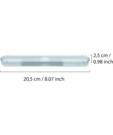 PARSA Beauty Toothbrush Case - Durable White Plastic Travel & Storage Box for Toothbrushes - Buy Online on GoSupps.com