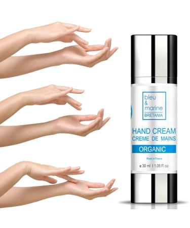 bleu & marine Bretania Organic hand and nail cream 30ml protects the hands
