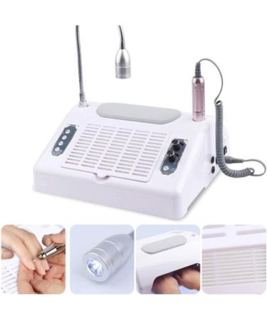 WERTYG 5 in 1 Electric Nail Drill Machine Professional Nail Drill Machine with LED Nail Dryer Lamp Automatic Sensor Electric Pedicure Set for Acrylic Gel Nail Polisher Machine - Buy Online on GoSupps.com