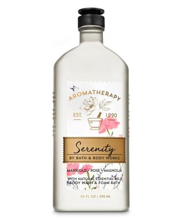 Bath & Body Works Aromatherapy SERENITY Marigold Rose Magnolia Trio | Body Lotion Body Wash & Foam Bath | Moisturizing Body Cream - Shop Internationally - Buy Online on GoSupps.com