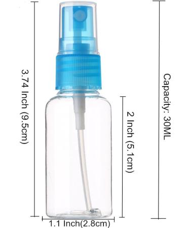 SINIDE 30ml/1oz Spray Bottles 4 Pack - Clear Mini Travel Bottles for Perfume & Liquids - Buy Online on GoSupps.com