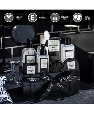 Sandalwood & Oak Spa Kit for Men - Bath & Shower Gift Set with Face Wash, Shower Gel, Bubble Bath, and Handmade Soap - Buy Online on GoSupps.com