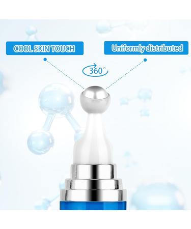Buy 5% Caffeine Eye Serum - 360 Massage Rollerball for Dark Circles Puffiness & Wrinkles | Best Under Eye Cream for Men & Women - Buy Online on GoSupps.com