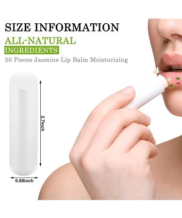 50-Piece Moisturizing Lip Balm Bulk Set - Original Lip Cream for Men, Women, and Children - Customize with Your Own Labels - Perfect for Parties, Gifts, and Traveling (Jasmine) - Buy Online on GoSupps.com