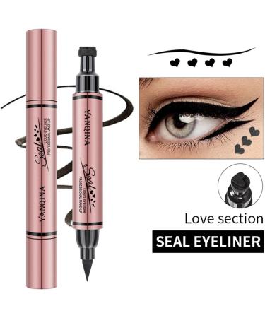 Heart Stamp Eye Liner Eye Liner with Stamp - Waterproof Perfect Wing Cat Eye Liner Long-Lasting Wing Eye Liner Stamp for Eye Face Makeup - Buy Online on GoSupps.com