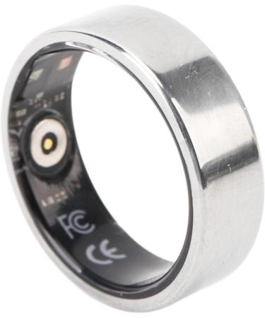 Fitness Ring Smart Health Ring Comfortable Wearing Body Temperature Monitoring Oxidation Resistance Daytime Step Counting Silver Color for Sports or Fitness (17) Size 19 Applicable Finger Circumference: Approx. Size 19 Applicable Finger Circumference: App - Buy Online on GoSupps.com