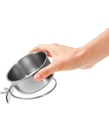 Okllen 4 Pack Bird Feeding Dish Cups Detachable Stainless Steel Bird Food Bowls with Clamp Bird Cage Feeder Hanging Pet Bowl for Chinchilla Parrot Cockatiel Conure Budgies Parakeet Small Animal - Buy Online on GoSupps.com