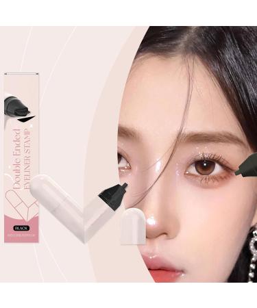 Eye Corner Stamp 2 Point Eye Makeup Stamp Creamy Gel Stencil Precise Cosmetics Daily for Women and Beginners Black - Buy Online on GoSupps.com