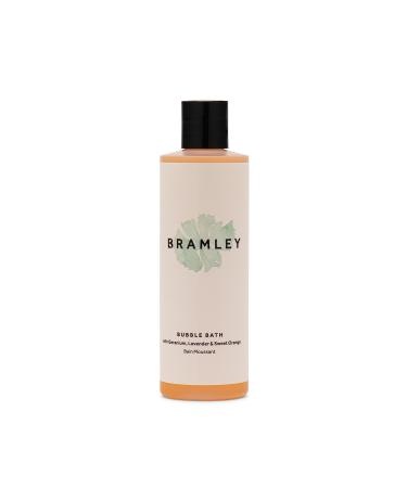 BRAMLEY Bubble Bath 250ml | Geranium Lavender & Sweet Orange Essential Oils | Natural Bath Soak | Gently Cleanse & Soften | Vegan Bubble Bath 250 ml (Pack of 1)