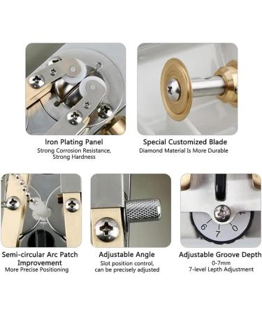 Optical Lens Groover Automatic Optical Eyeglass Grooving Machine Lens Processing Slotting Machine Grooving Depth 0-0.7cm Lens Thickness 1.5-11mm Diameter 18-70mm - Buy Online on GoSupps.com