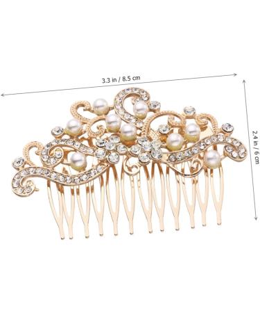 Gogogmee Costume Accessories Pearl Hairpin Combs Bridal Hair Clip Bridal Hair Comb Pearl and Womens Goody Hair Clips for Women Vintage Bridal Hair Comb Bride Bride Hair Comb - Buy Online on GoSupps.com