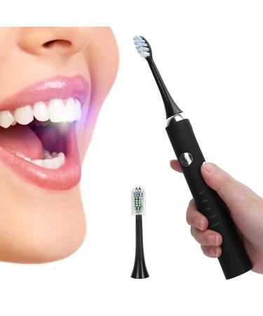 Rechargeable Electric Toothbrush for Adults - Sound Vibration 5 Modes 2 Brushes | Whitening & Deep Cleaning - Buy Online on GoSupps.com