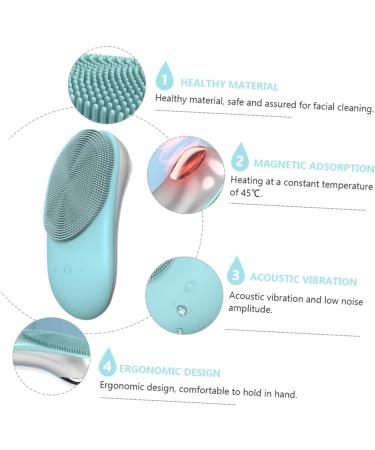 POPETPOP Face Massager 1 Set Facial Facial Massager Massagers Apparatus Electric Facial Cleansing Instrument Pore Deep Cleansing Instrument Water Proof Silica Gel Tool Beauty Apparatus - Buy Online on GoSupps.com