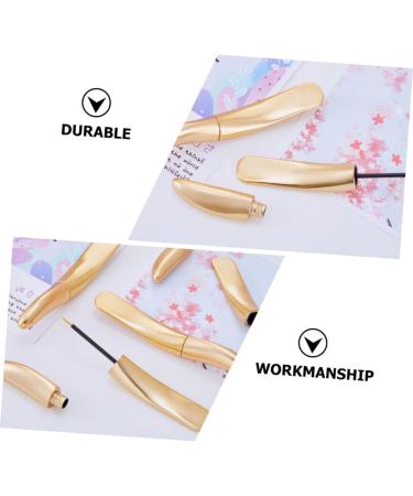 DRESSOOS 18 Pcs Eyeliner Empty Tube Empty Eye Cream Bottle Empty Bottle Mascara Wands Accesories Abs Golden - Buy Online on GoSupps.com