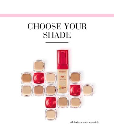 Bourjois Healthy Mix Anti-Fatigue Medium Coverage Liquid Foundation 30ml - Shades 5 Rose Ivory & 50 Rose Ivory - Buy Online on GoSupps.com