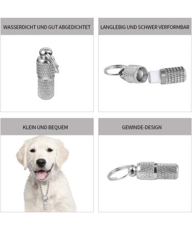 Shop Tiopeia 6-Piece Address Pendants for Dogs & Cats | Waterproof Key Ring & Pill Box Included | Perfect for Pet ID & Safety - Buy Online on GoSupps.com