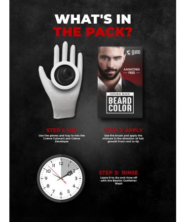 Beardo Natural Black Beard Colour ANNONIA FREE - Buy Online on GoSupps.com