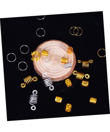 minkissy 1 Box Wig Accessories Metal Hair Braiding Beads Spring Hair Jewelry Hair Braid Rings Diy Hair Braid Accessories Dreadlock Jewelry Dreadlocks Hair Cuffs Aluminum Hair Rope - Buy Online on GoSupps.com