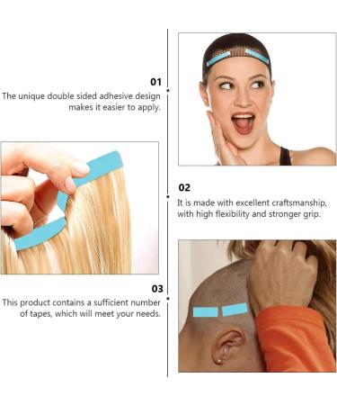 6 Double Sided Adhesive Hair Extension Front Wig Tape Hair Extension Tool Adhesive Hair Tape Double Sided Extension Tape Double-sided Tape Hair Extension Tape Patch Replace Pu - Buy Online on GoSupps.com