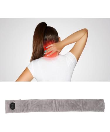 Electrically Heated Neck Scarf - Vibration Massage Double-Sided Velvet Unisex Design Relief from Neck Pain - Golden Nerz Fleece - Buy Online on GoSupps.com