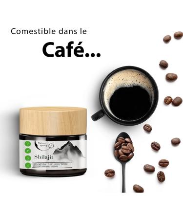 Shilajit R sine en Verre | Premium +2 Mois | Source Himalayenne Haute Puissance avec Acide Fulvique | Acide Humique et Oligo- l ments | Nature spring - Buy Online on GoSupps.com