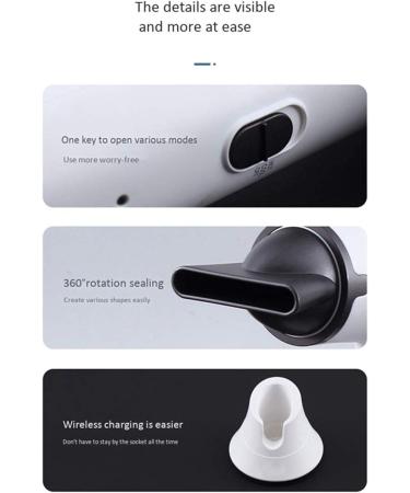 Cordless Portable Hair Dryer Hot & Cold Air Wireless Compact Rechargeable Lithium Battery Powered DC Motor Blow Dryer for Kids Travel White - Buy Online on GoSupps.com