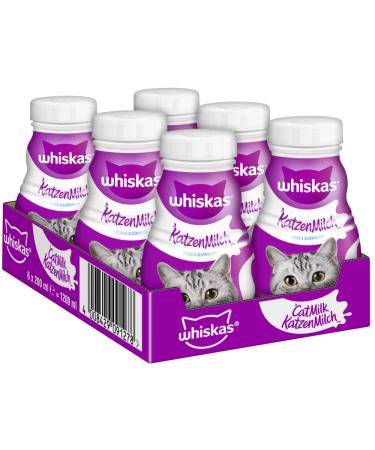 whiskas Cat milk lactose and fat reduced 6 x 200 ml.