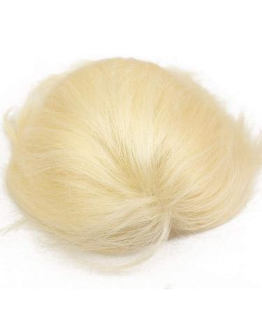 Buy Rubyonly Men's Toupee Blonde 613 - Straight Remy Human Hair Wig Full Skin PU Size 10x8 | International Shipping - Buy Online on GoSupps.com