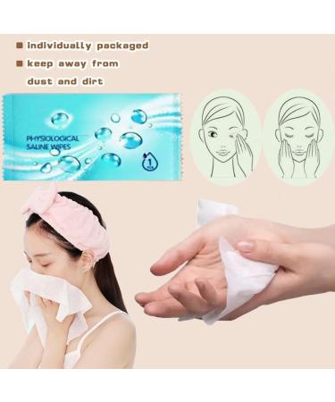 Pack of 50 individually wrapped luxury physiological wipes for removing makeup moist wipes for hands and face all-purpose cleansing wipes for travel - Buy Online on GoSupps.com