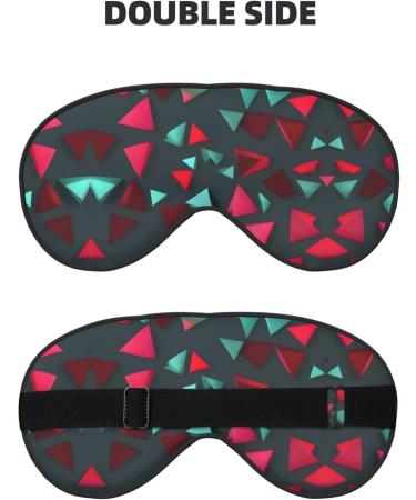 Triangular Pattern Eye Mask - Soft Elastic & Adjustable Sleep Mask for Men & Women | International Shipping - Buy Online on GoSupps.com