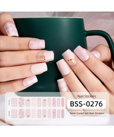 Christmas Gel Nail Stickers Full Wraps For Women And Girls Uv/Led Lamp Required Long Lasting And Easy To Apply Bss0276 - Buy Online on GoSupps.com