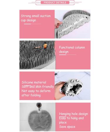 Back Scrubbing Mat & Foot Scrubber Massager | Silicone Eco-Friendly Shower Tool for Relaxation & Cleansing - Buy Online on GoSupps.com